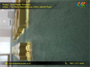 Deco Plaster Motif Travertino The Mercy Beauty House Cikini Jakarta Pusat 2
